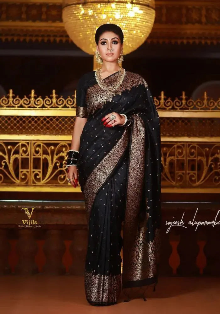 Royal Banarasi Silk Saree with Intricate Zari Weaving