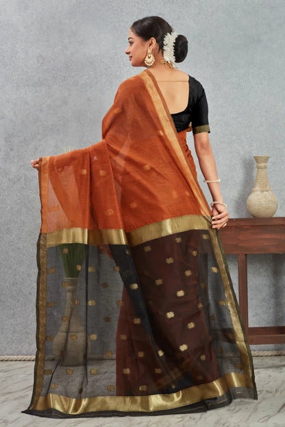 Classic Handwoven Silk Saree with Contrast Pallu
