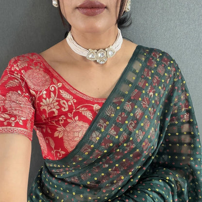 Timeless Elegance in Traditional Woven Saree