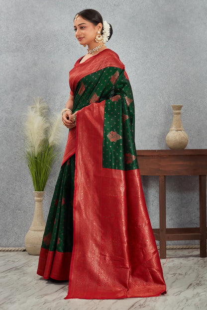 Regal Kanjivaram Silk Saree with Intricate Zari Weave
