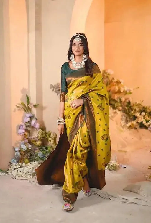 Classic Handwoven Silk Saree for Wedding & Celebrations