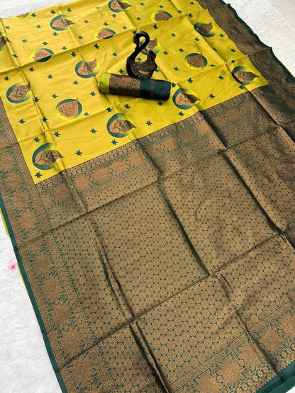 Classic Handwoven Silk Saree for Wedding & Celebrations