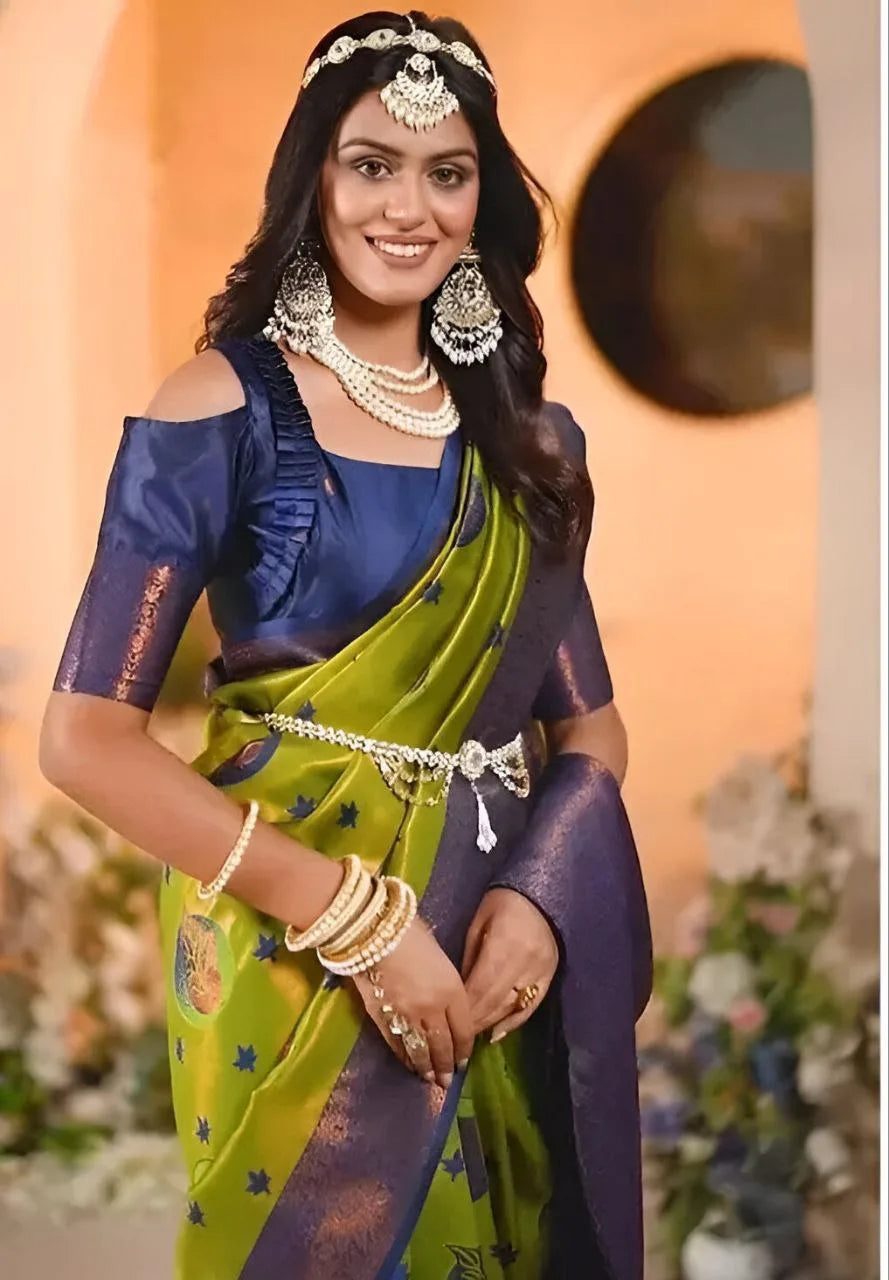 Classic Handwoven Silk Saree for Wedding & Celebrations