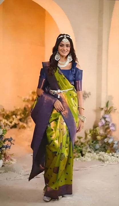 Classic Handwoven Silk Saree for Wedding & Celebrations