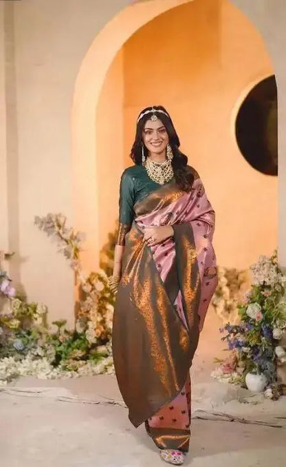 Classic Handwoven Silk Saree for Wedding & Celebrations