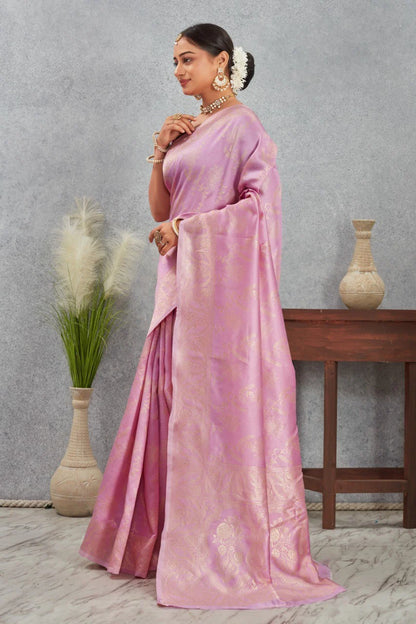 Royal Kanjivaram Silk Saree with Golden Paisley Zari Work