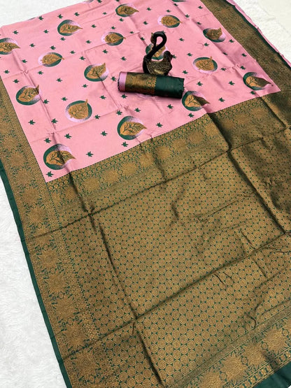 Classic Handwoven Silk Saree for Wedding & Celebrations