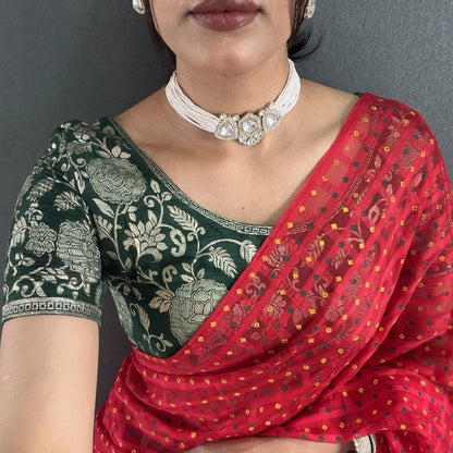 Timeless Elegance in Traditional Woven Saree