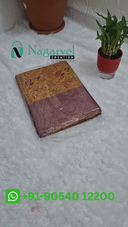 Timeless Banarasi Silk Saree with Luxurious Golden Zari Work